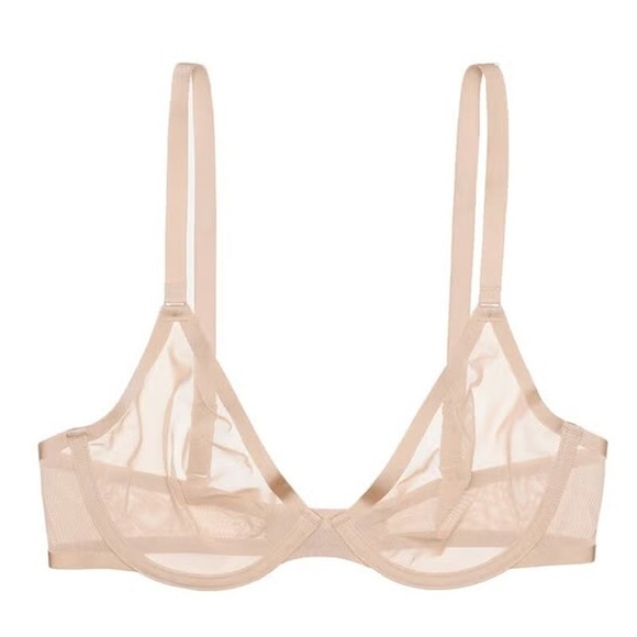 CUUP Other - NWOTD CUUP 36F The Plunge Mesh Ivory Sheer Underwire Bra 126410